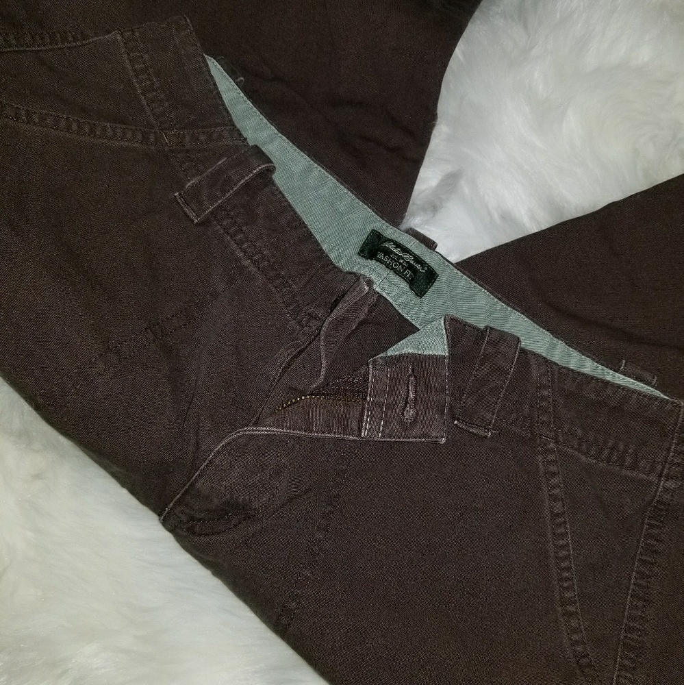Eddie Bauer womans vashion fit size 2 brown pants - Picture 2 of 2